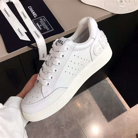 chanel off white shoes|Chanel white transparent sneakers.